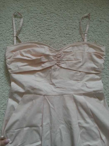 elegantes Kleid rosa/nude gr 36 S 