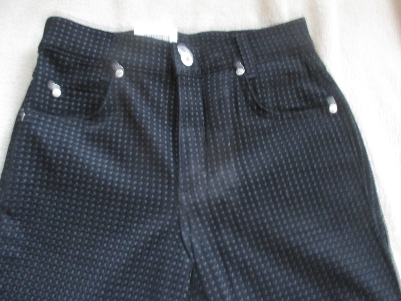 NEU mit ETIKETT * Punkte * Tupfen * Polka Dots * Velours * Samt * Jeans- Hose 