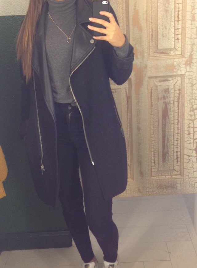 Pimkie Mantel Coat schwarz 