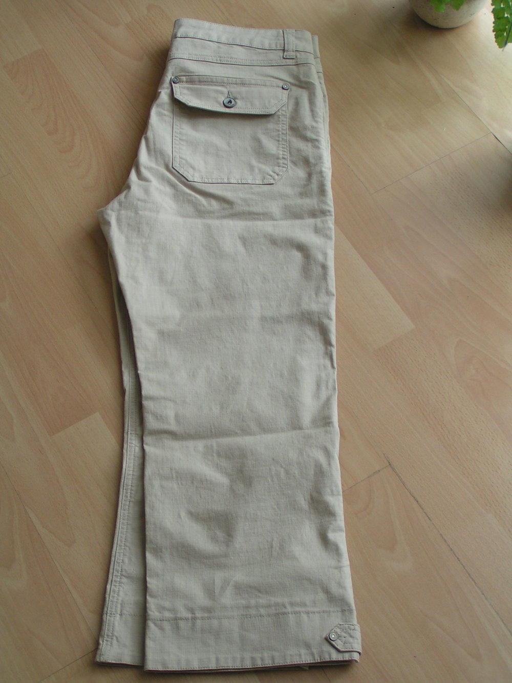  Piano Premium 7/8 Stretch Jeans Hose Capri Boyfriend Cargo Gr.42 Beige Neu 39,95