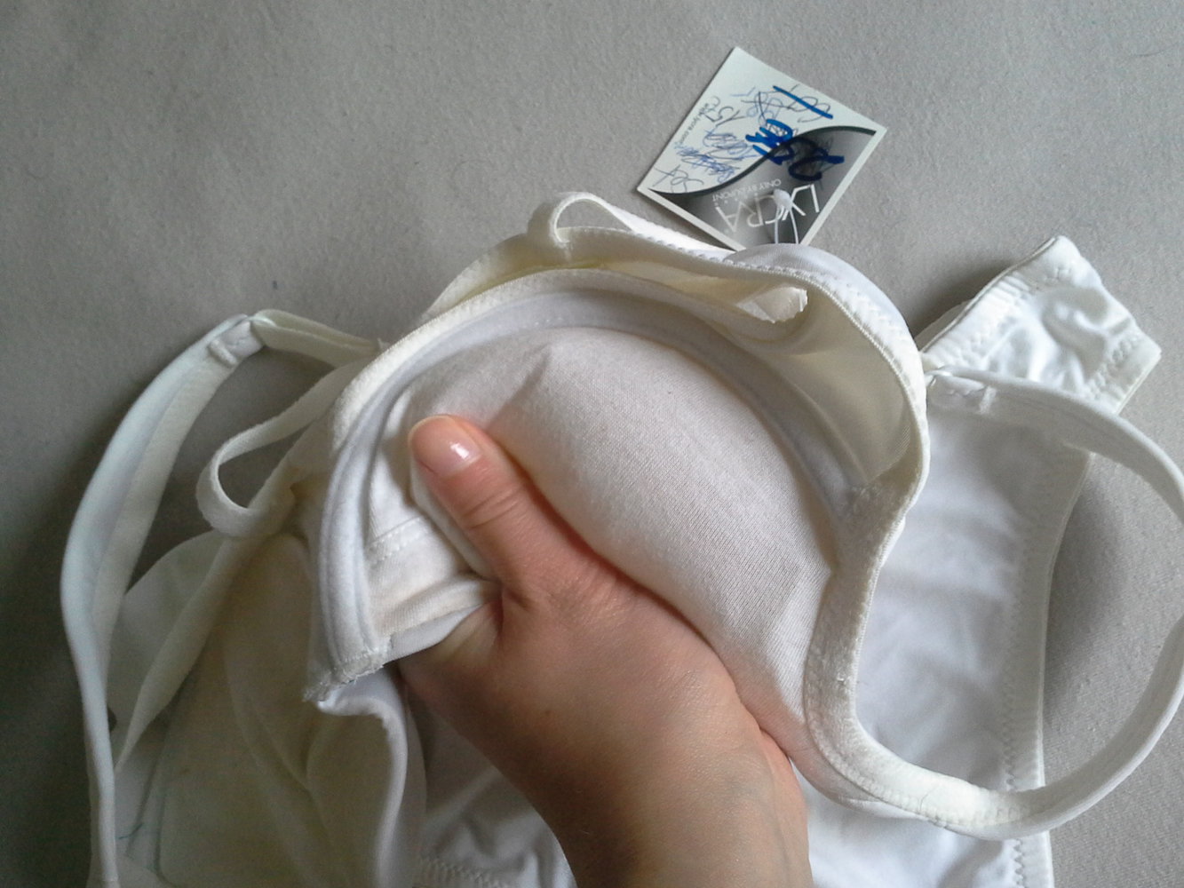 Panache Atlantis, weiß, Tanga  38 BH 70A mit Push Füllung, Neuware