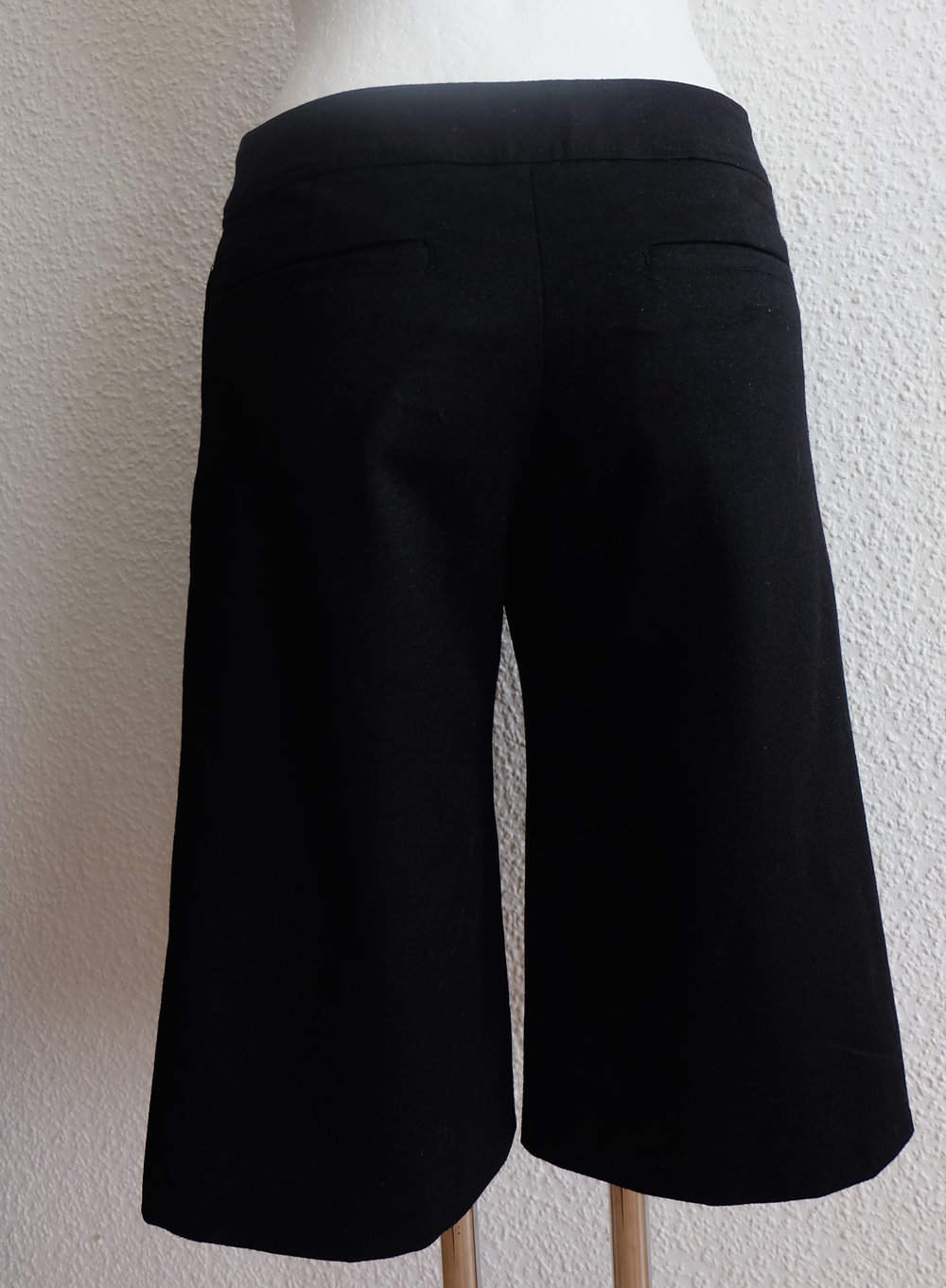 Japanische Knie Hose Hosenrock Wolle mit Silber Fäden