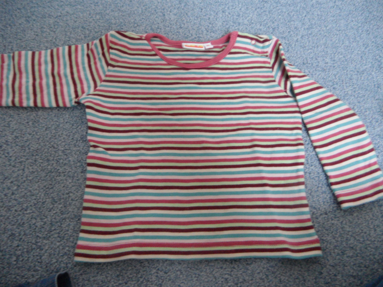 Twinnies gestreiftes Langarmshirt