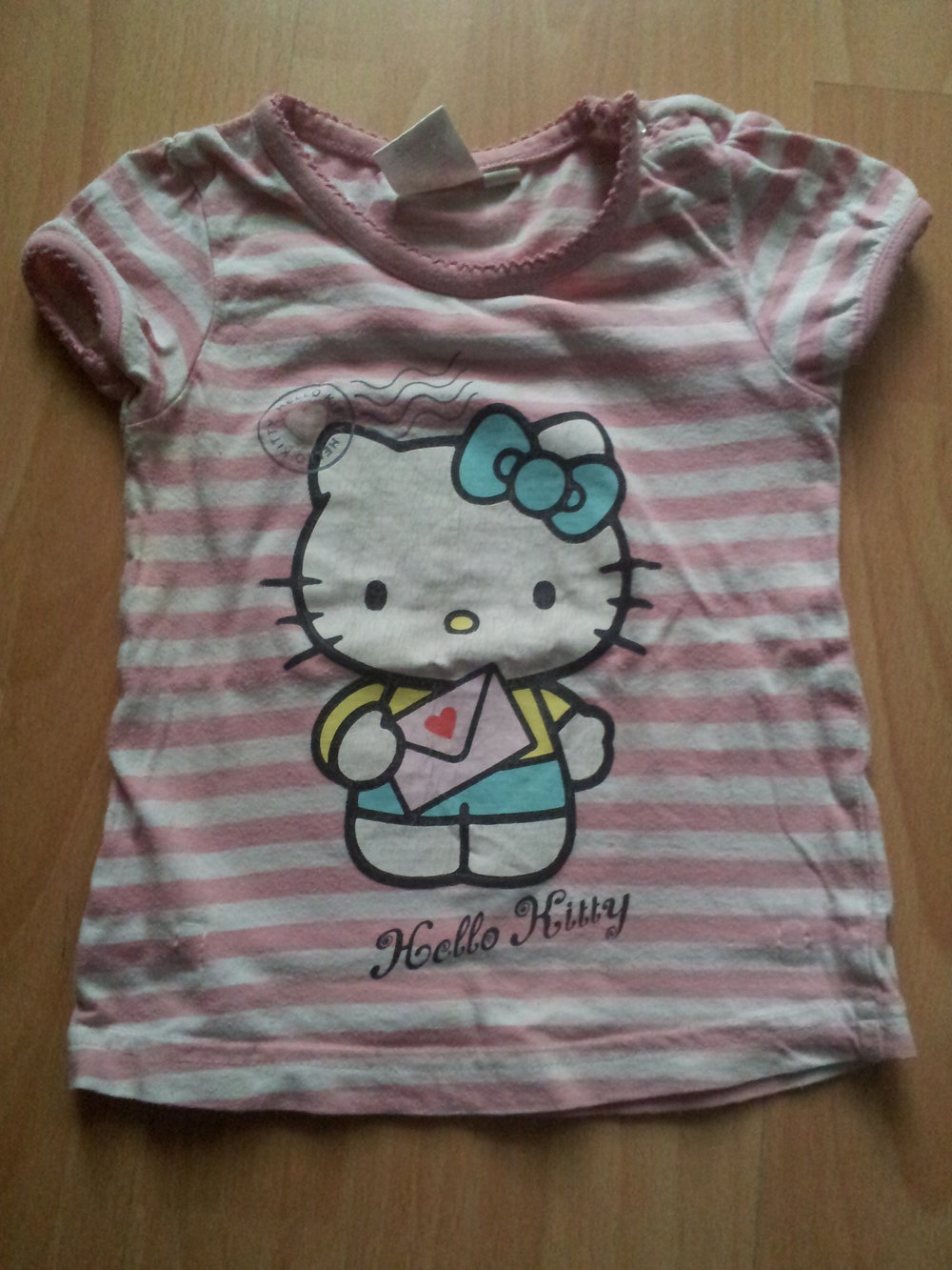Shirt Hello Kitty rosa Streifen Gr. 86 