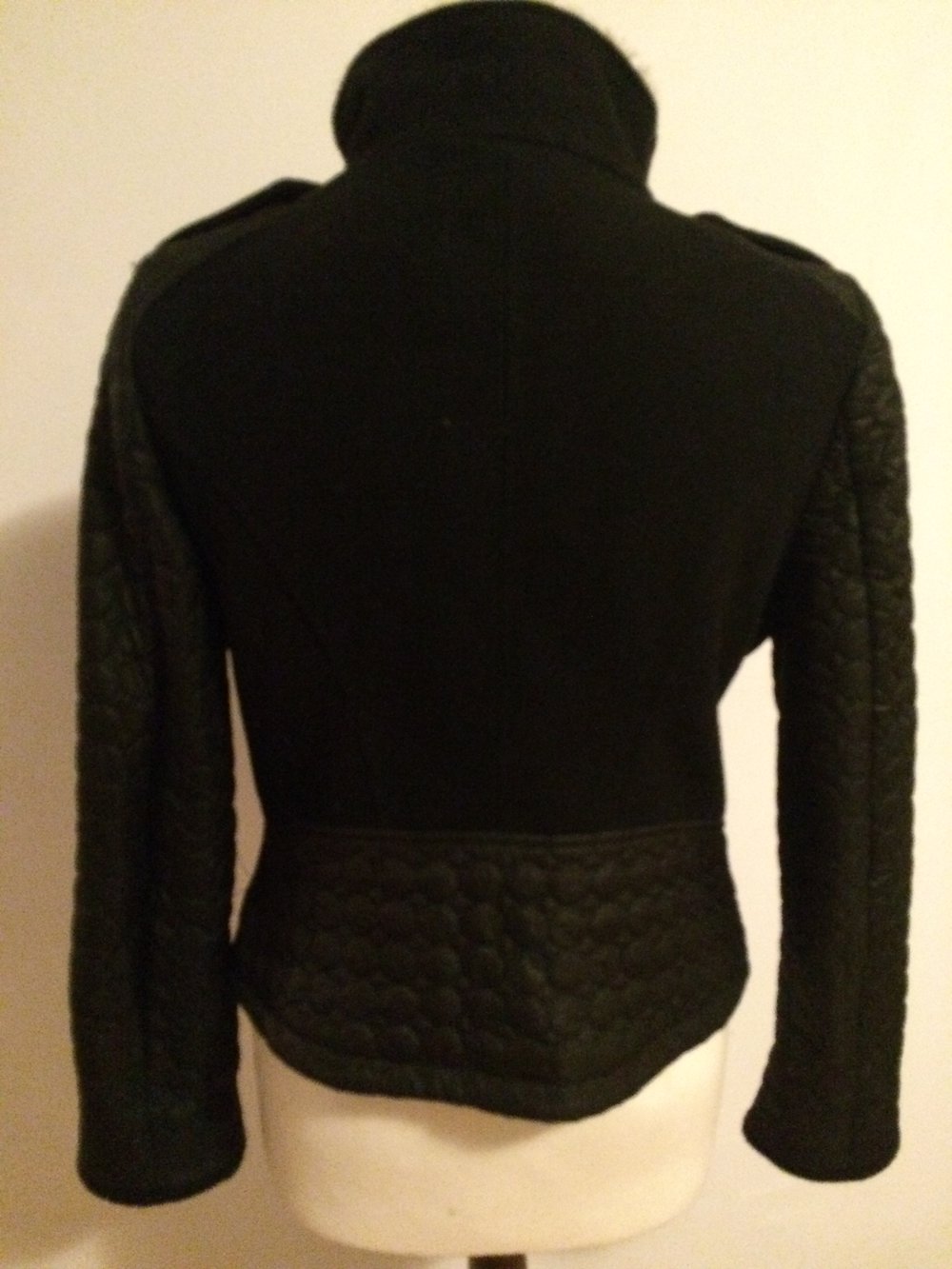 Biker Jacke Winter warm mit Fell und Stepp