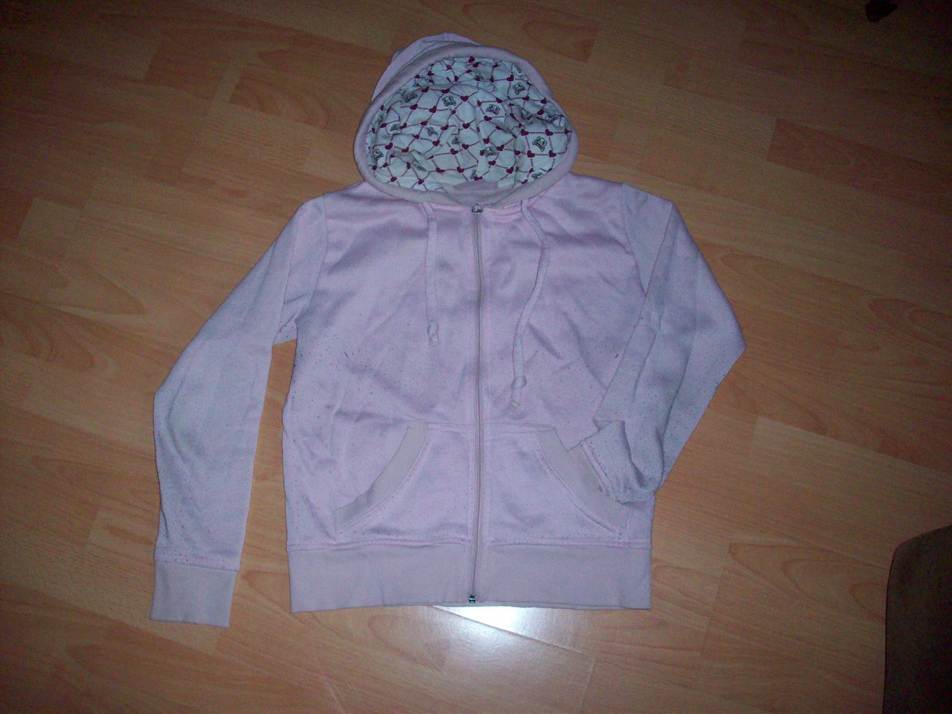 Rosa Kapuzenpulli, Gr. S