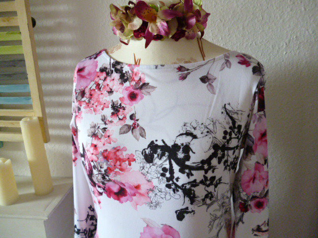 TopShop Rosenblüten Vogel Maxikleid 40/42