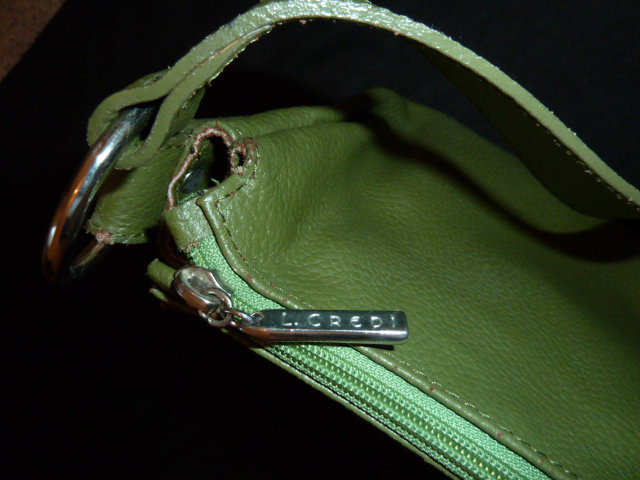 Handtasche / L. Credi / grün