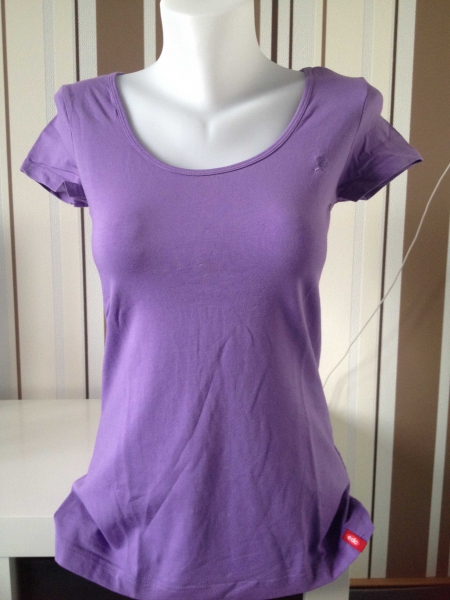 EDC by Esprit Basic T-Shirt Lila Gr L