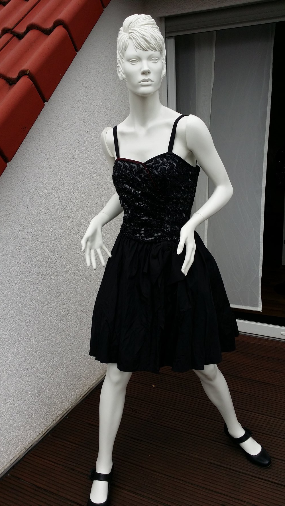 Cocktailkleid schwarz mit Bolerojäckchen Größe 38