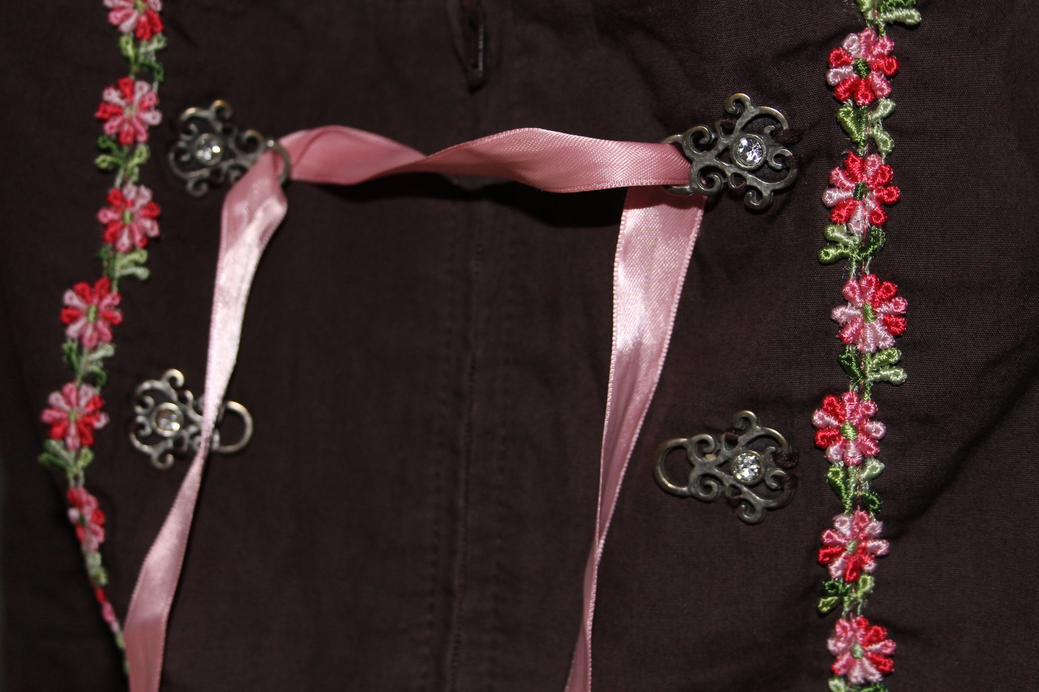 Stockerpoint Mini Dirndl - Gr. 40 - Braun Rosa/Pink - NEU