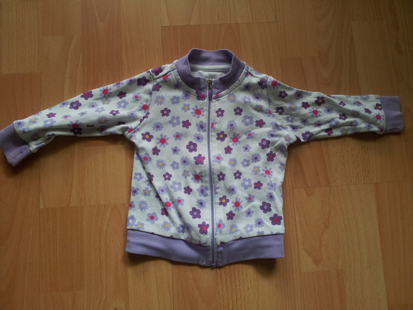 Jogging Jacke Gr. 62/68 Blumen