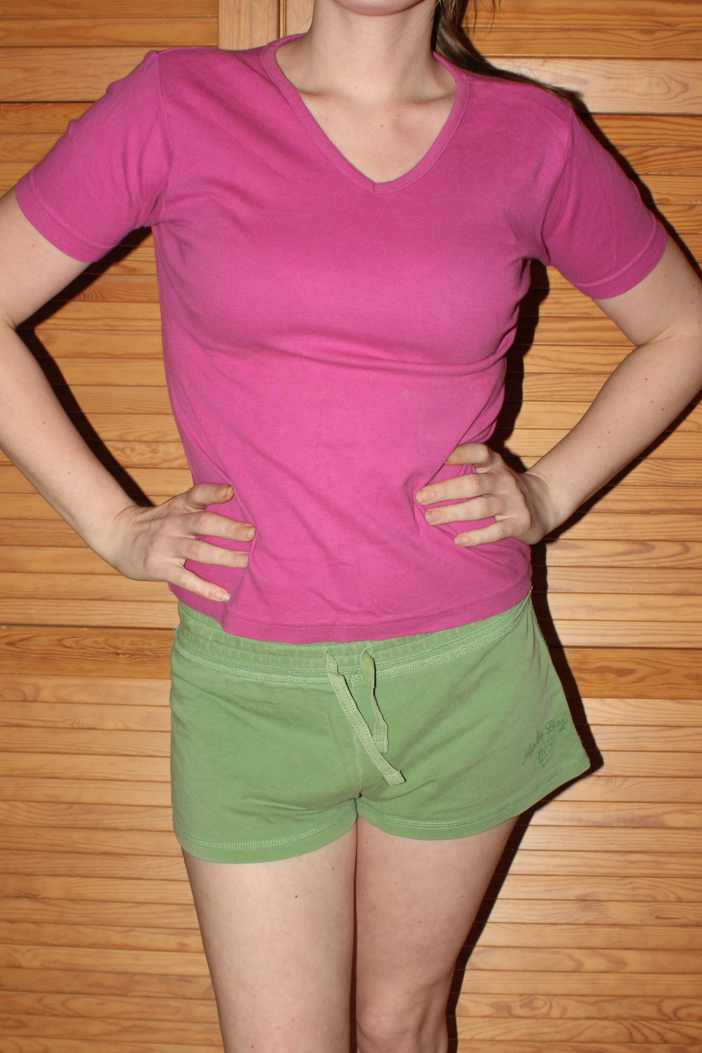 Grüne Shorts, H&M, Gr. 36