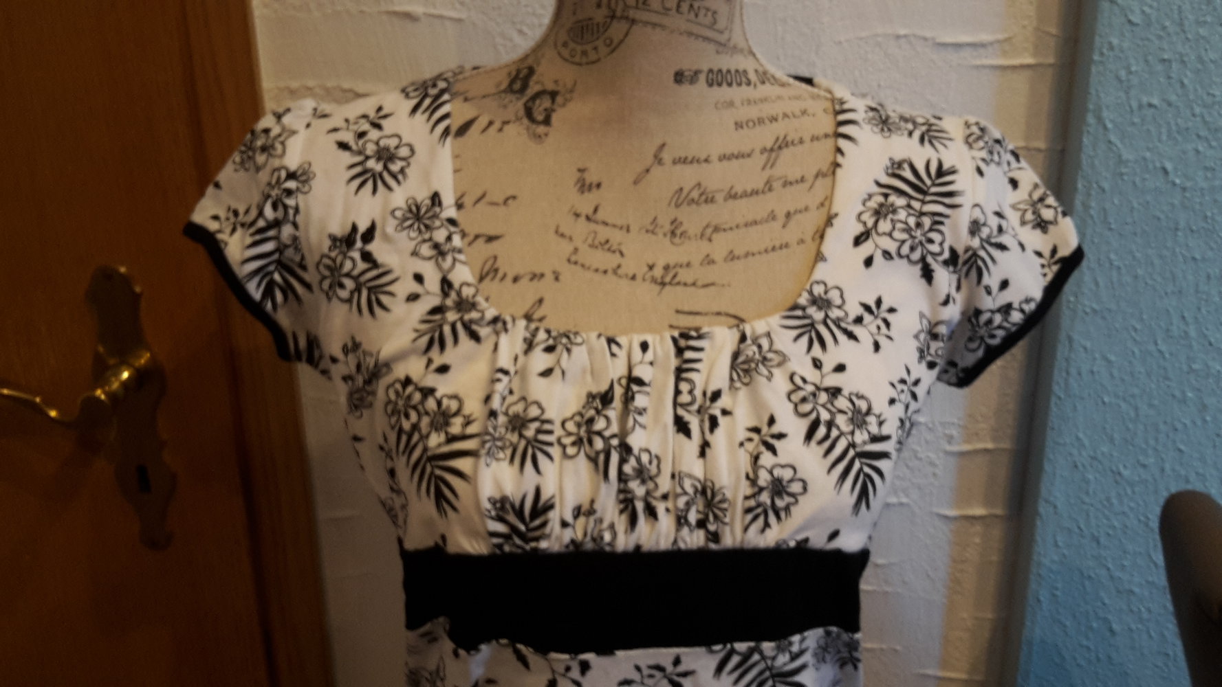 süßes Tshirt, schwarz weiß 