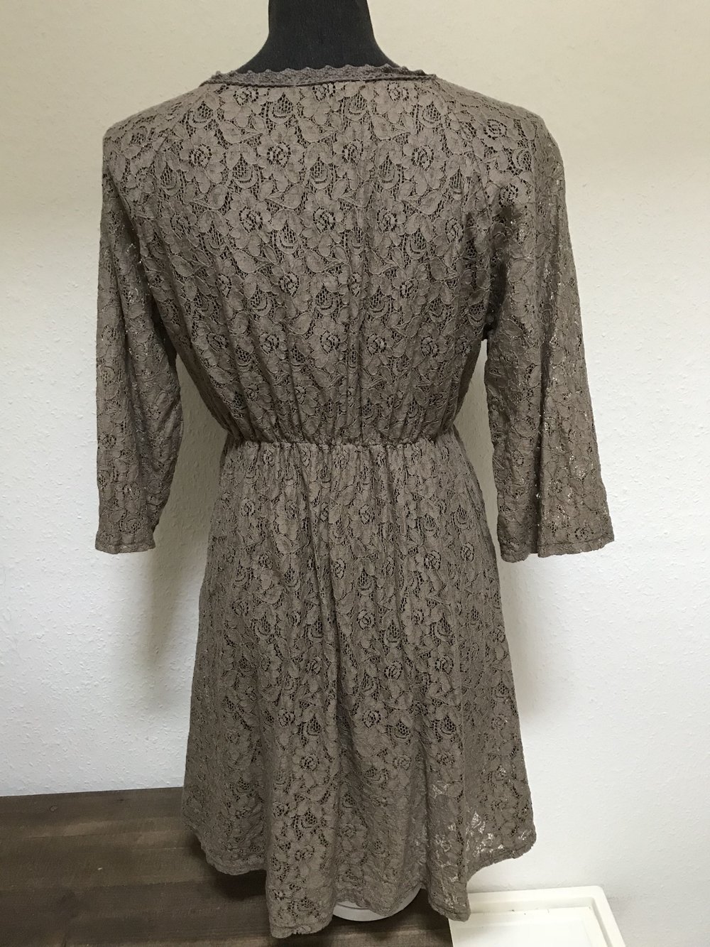 Spitzenlongbluse/kurzes Kleid