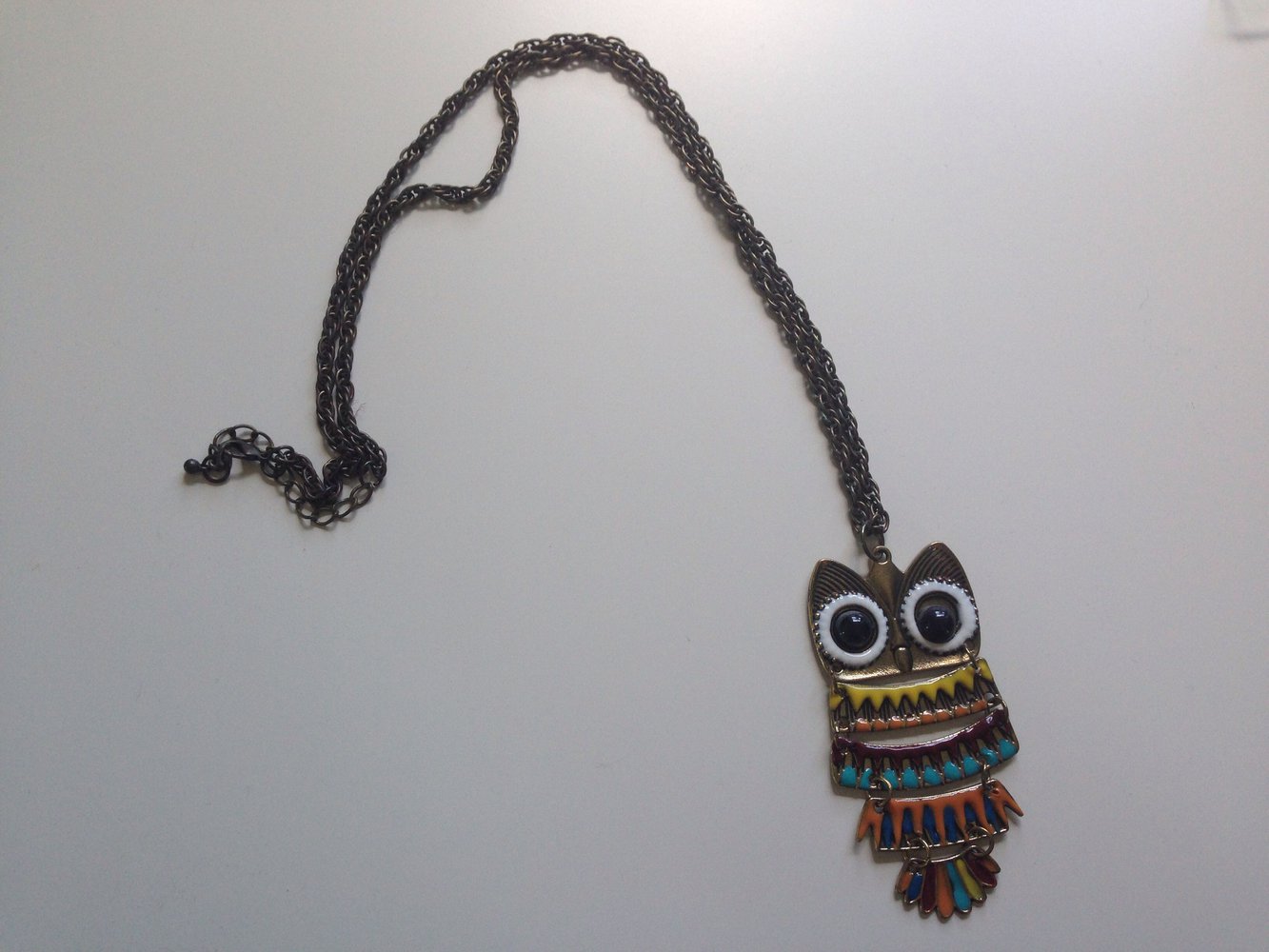 Bunte Eulenkette