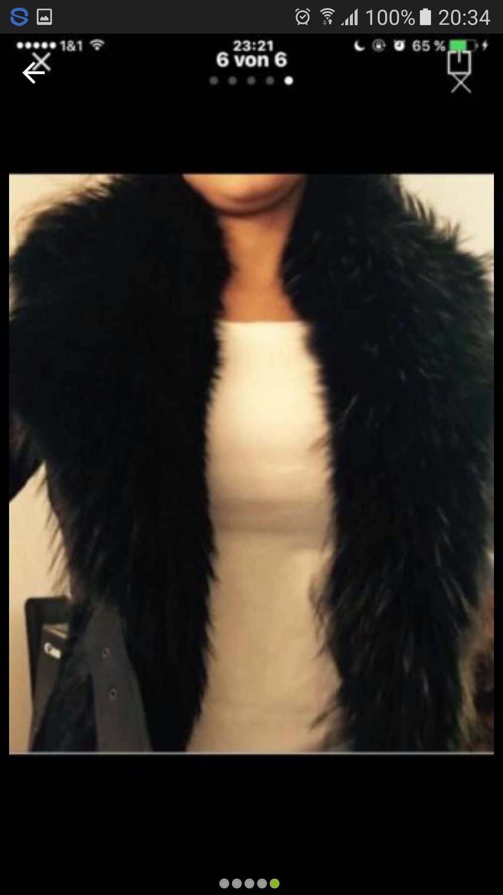 Lederjacke pelzjacke neu gr.36/38 