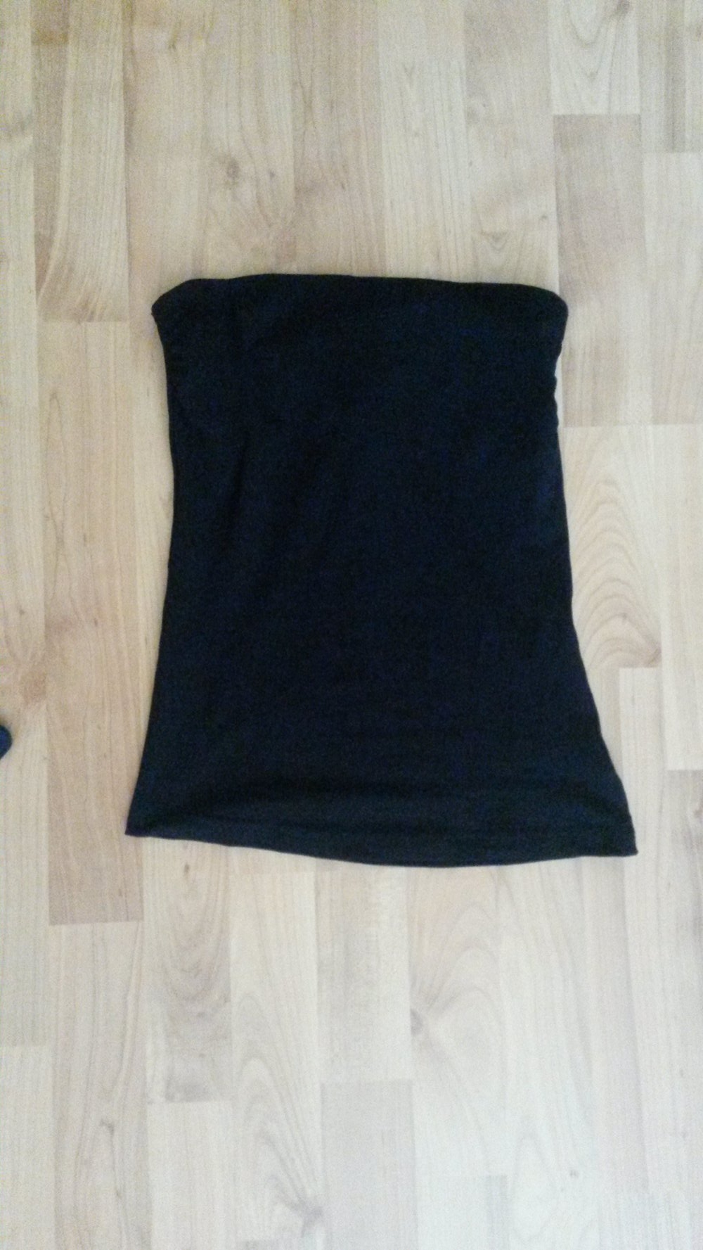 Schwarzes trägerloses Top Gr. XS