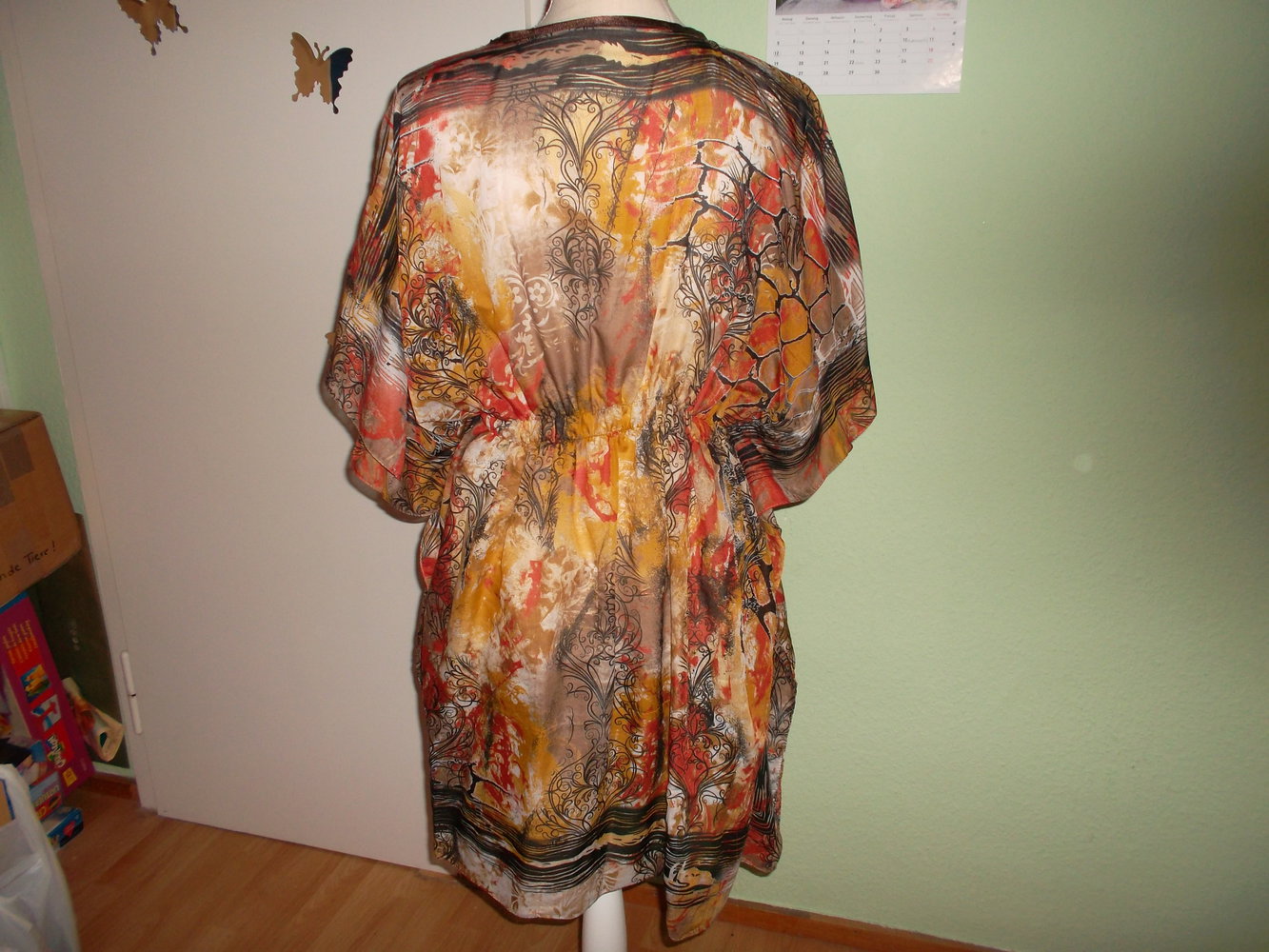 neues longoberteil/blusenkleid,uni