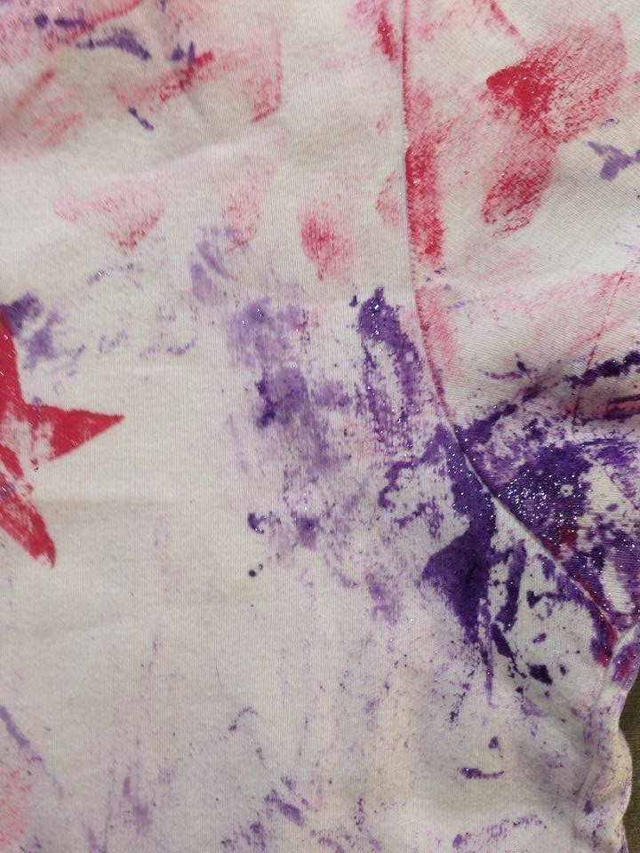 Star Collection: Custom rockiges Shirt im Batiklook! Unikat!