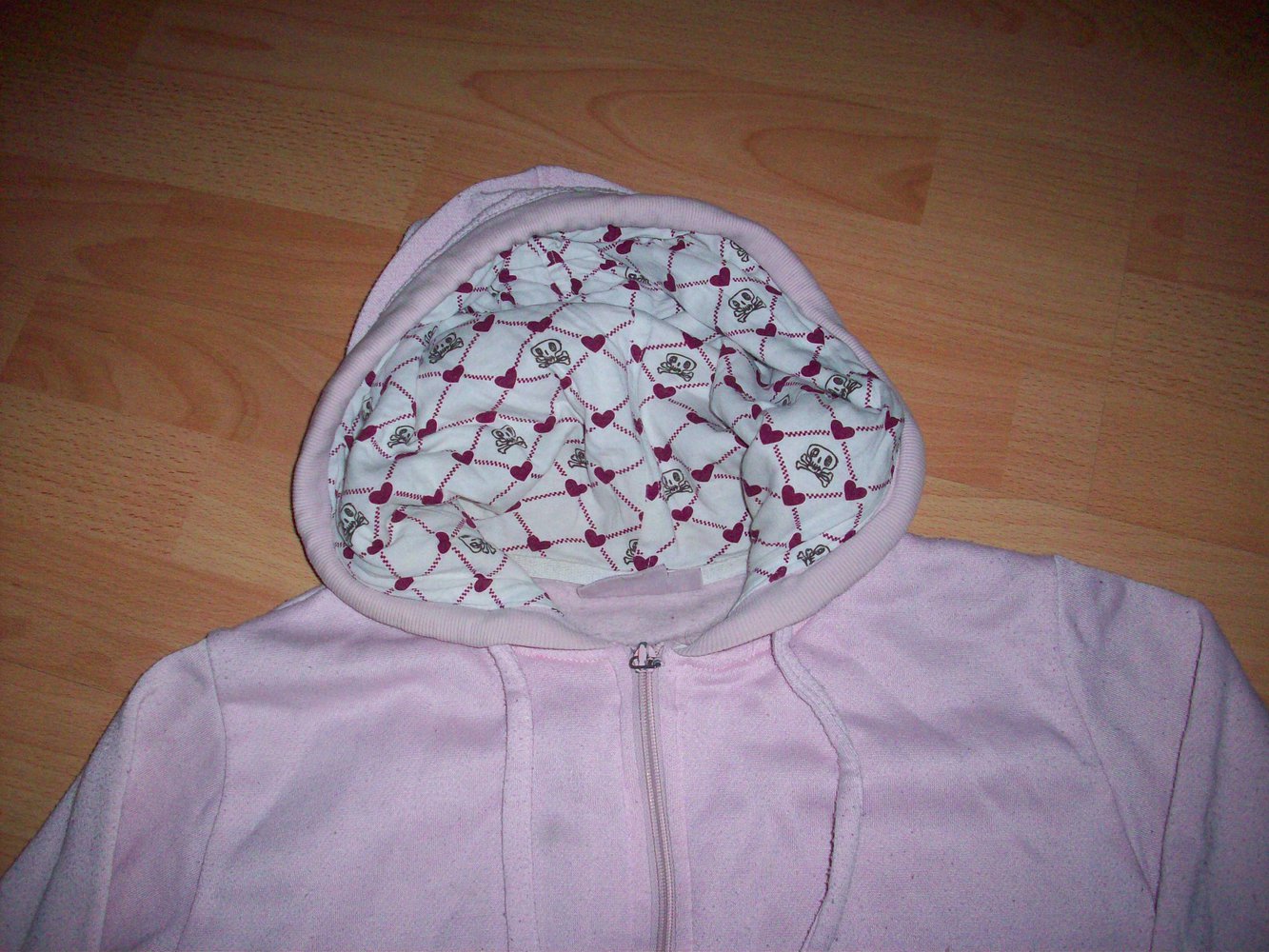 Rosa Kapuzenpulli, Gr. S