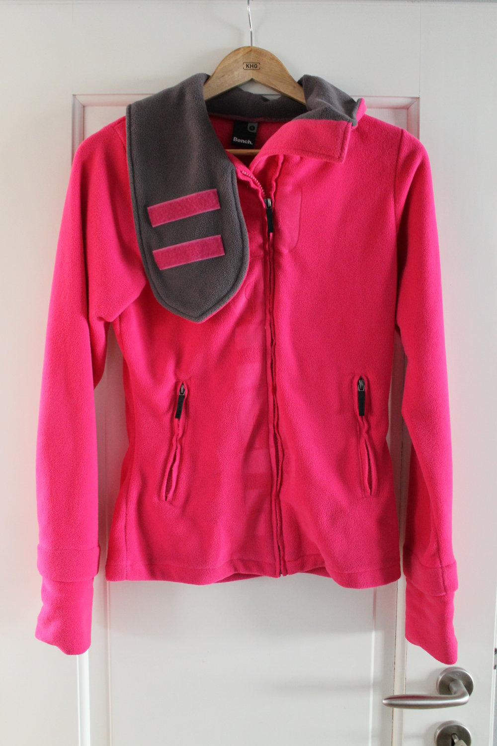 Schöne pinke Bench Fleecejacke