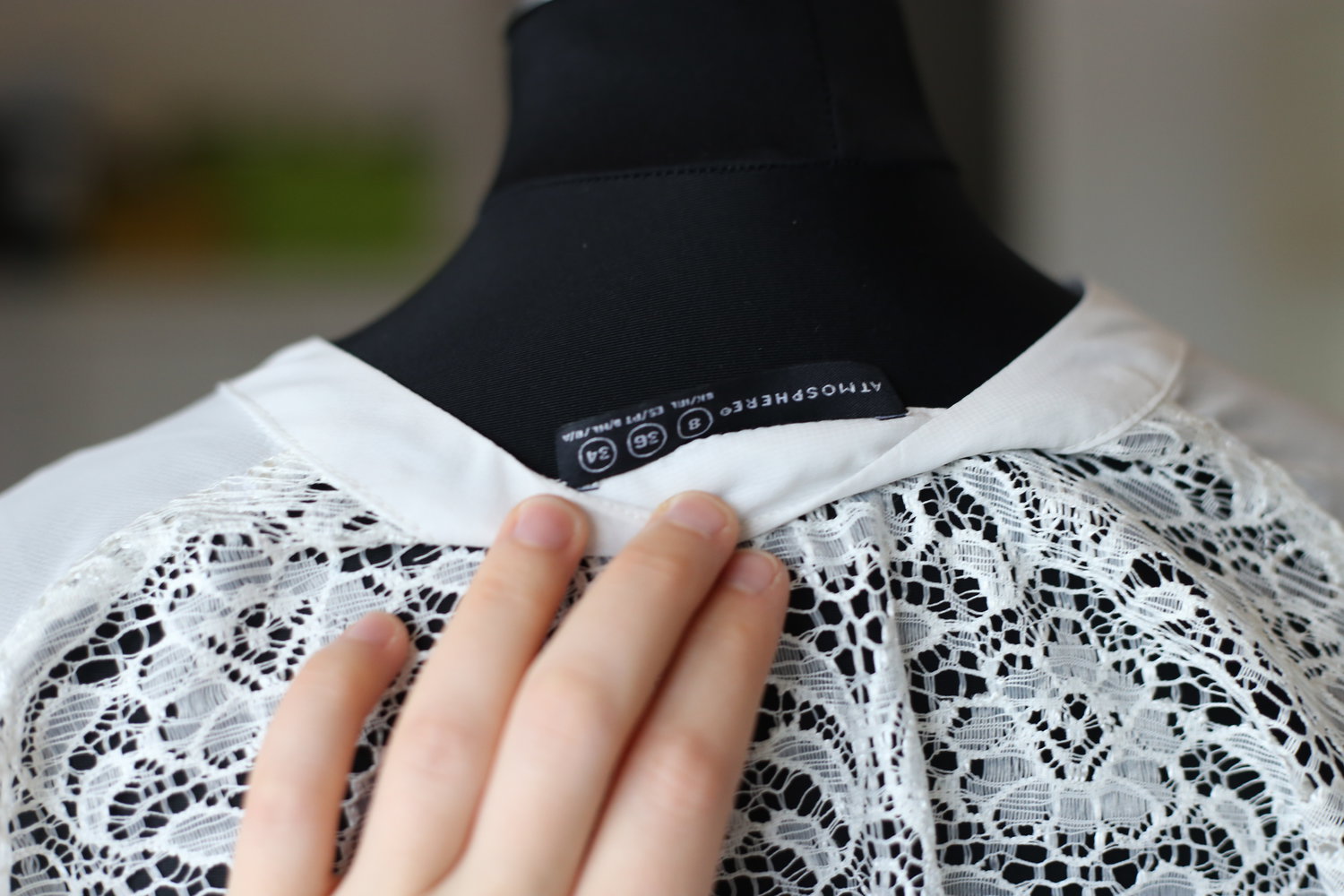 Langärmelige luftige Chiffonbluse XS 34