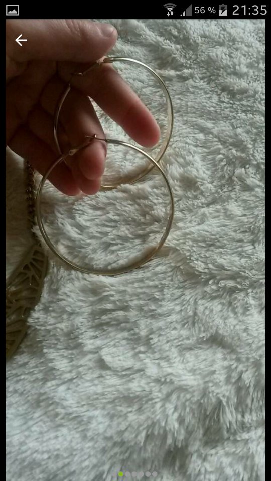 Statementkette und Ohrringe Goldfarben wie neu