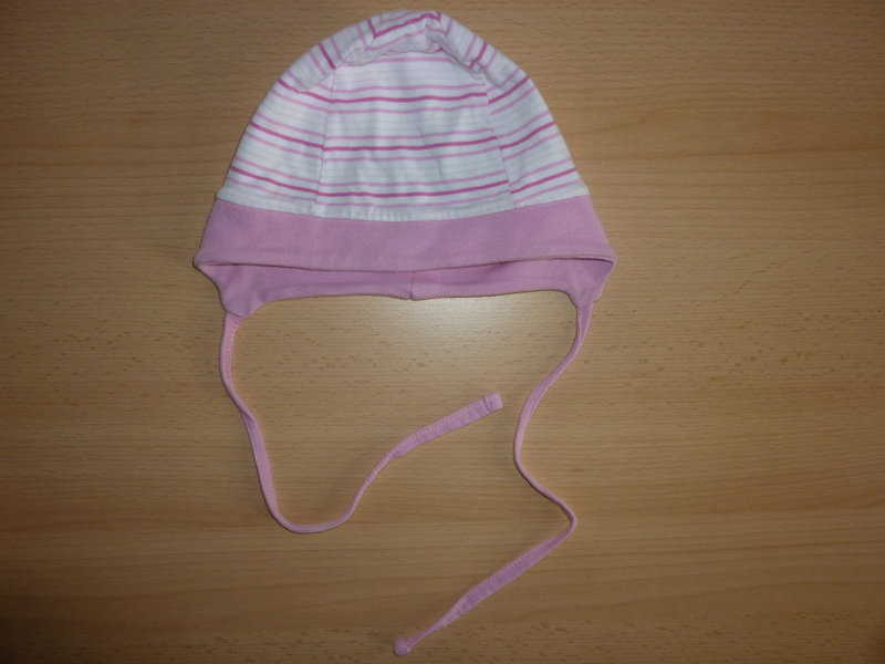 rosa gestreifte Mütze