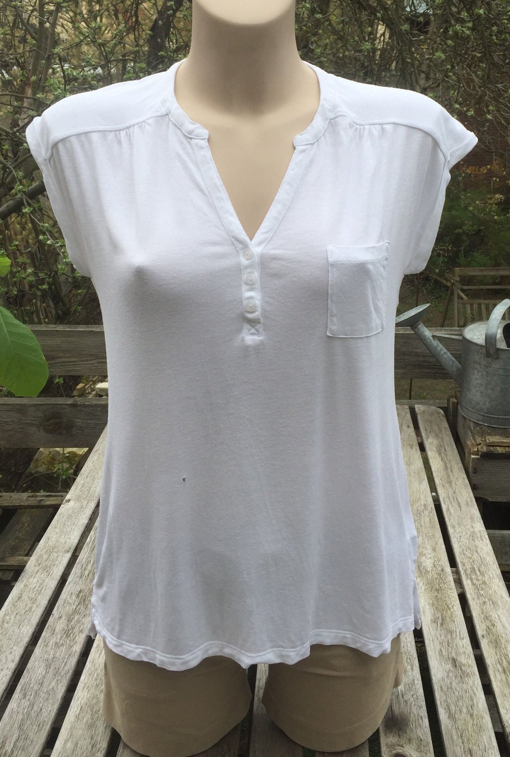 H&M Shirt V-Ausschnitt Gr. S