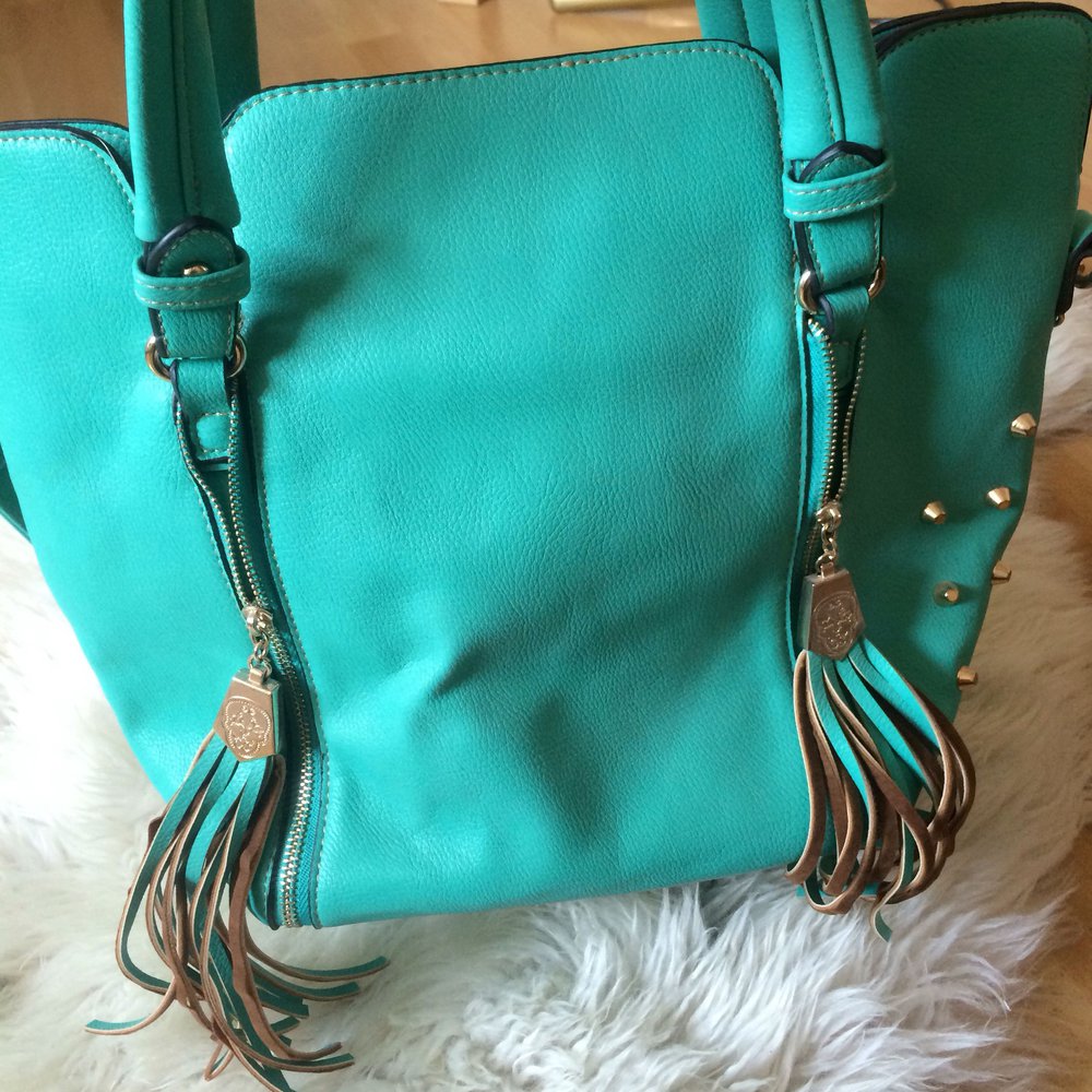 Stylische Handtasche türkis