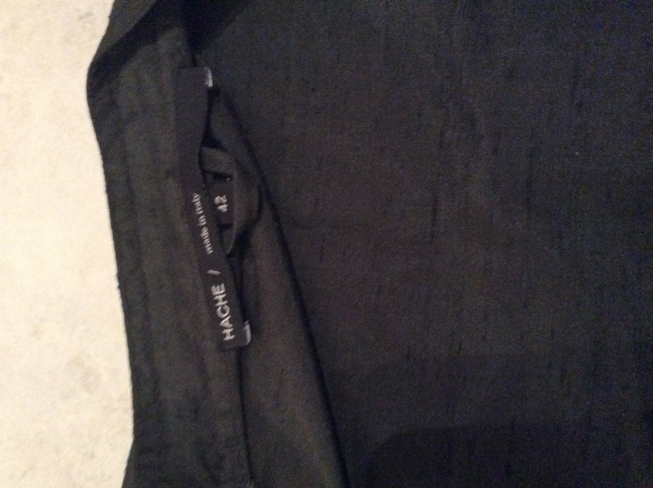 Hache Damen 100% Seide Hose Größe 36