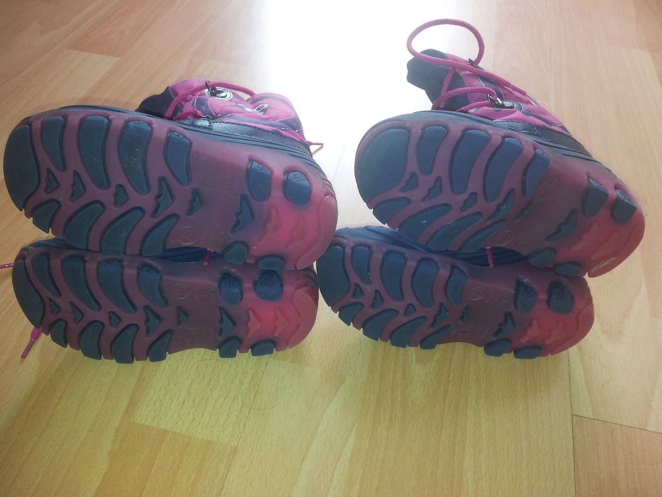 1x Winterstiefel Gr. 25  rosa blau Blinklicht
