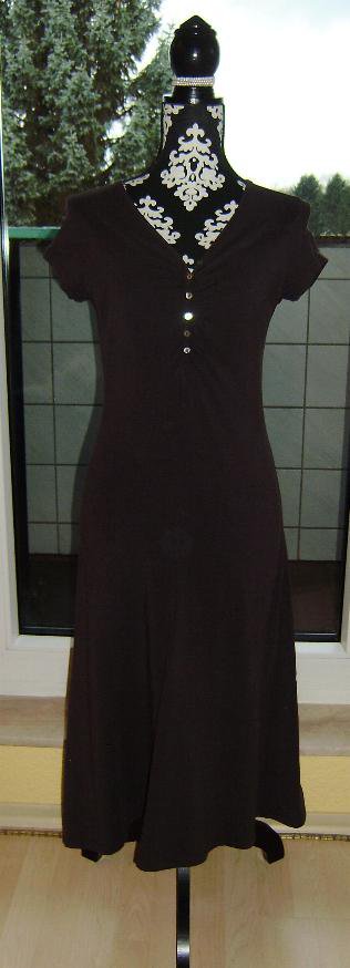 Längeres Sommerkleid dunkelbraun Gr. 38 von Montego