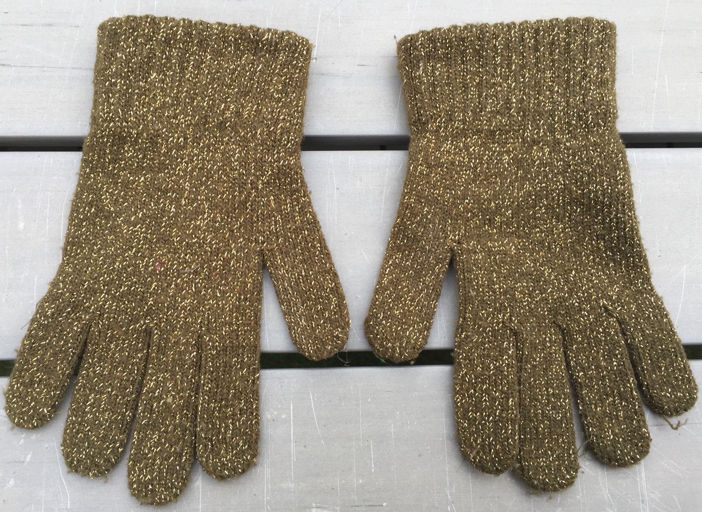 H&M Handschuhe LUREX Khaki Onesize