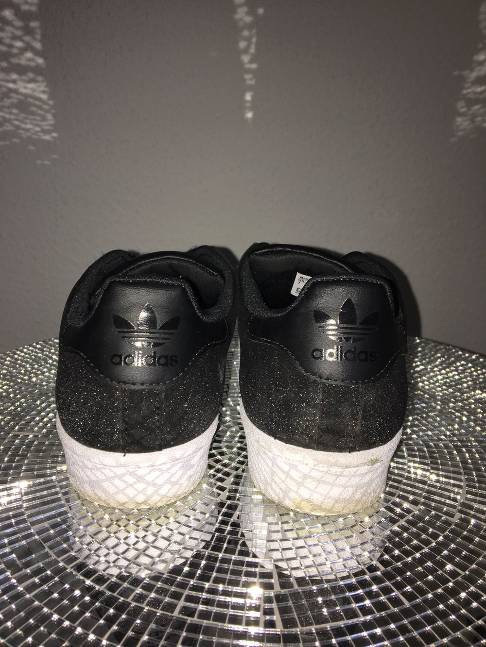 ADIDAS ORIGINALS Adidas Superstars Schwarz Glitzer Kleiderkorb