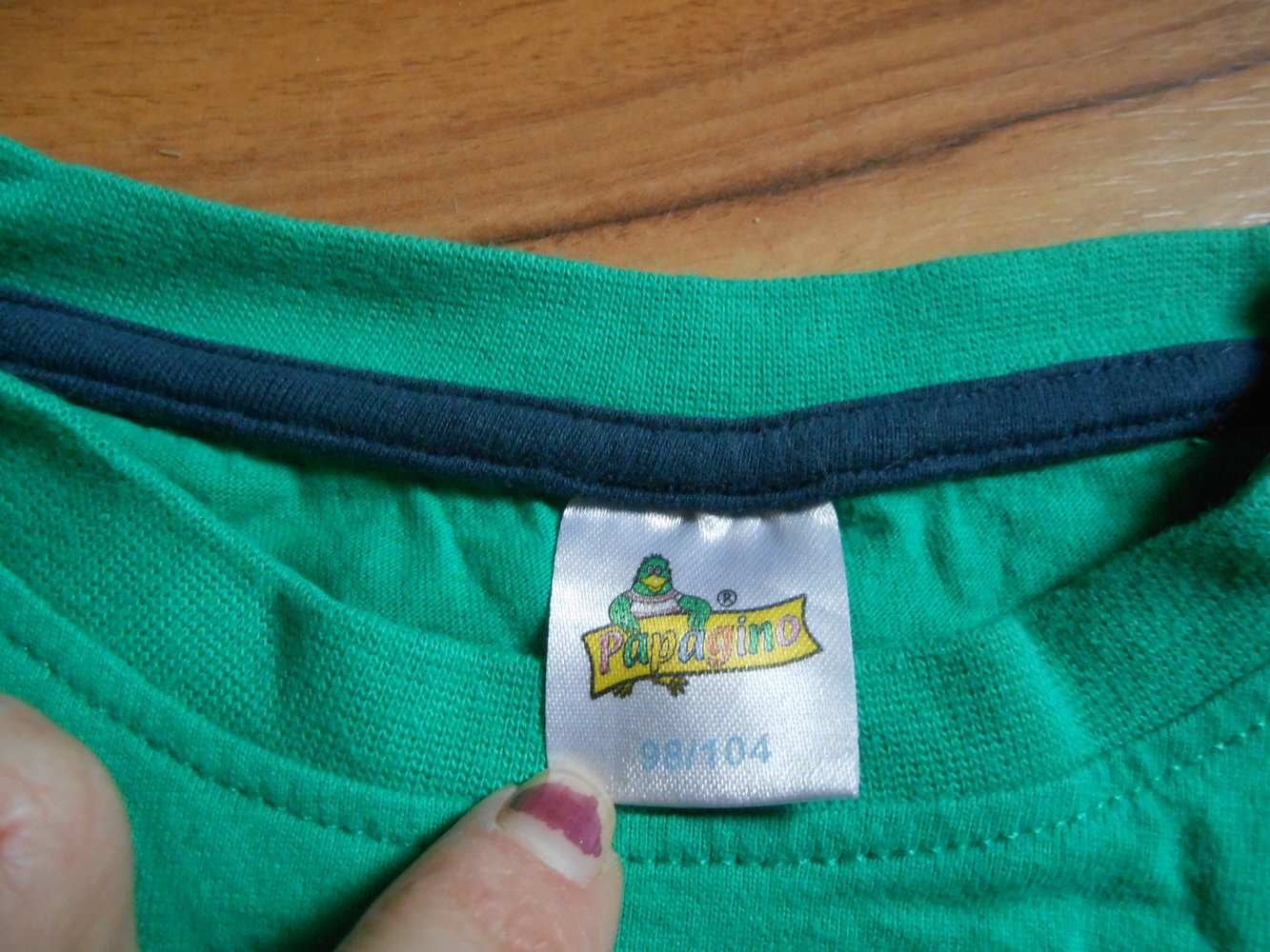 Pulli grün papagino 98/104