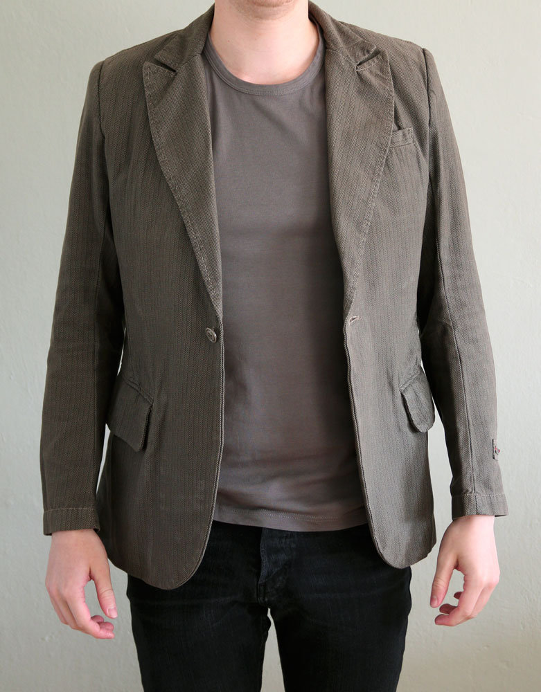 Diesel Sakko Herren Herringbone Fischgrätenmuster Gr. L wie M