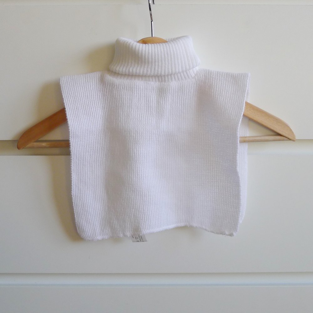 Weißer Rollkrageneinsatz | true vintage | absolut kultig und originell | 70er