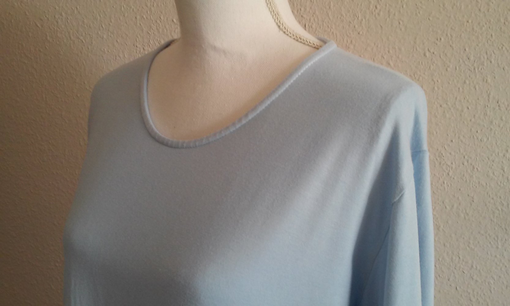 Sweatshirt Langarm Shirt Rundhals Pulli Freizeit/Sport/Unterzieher Basic-Oberteil stretchig