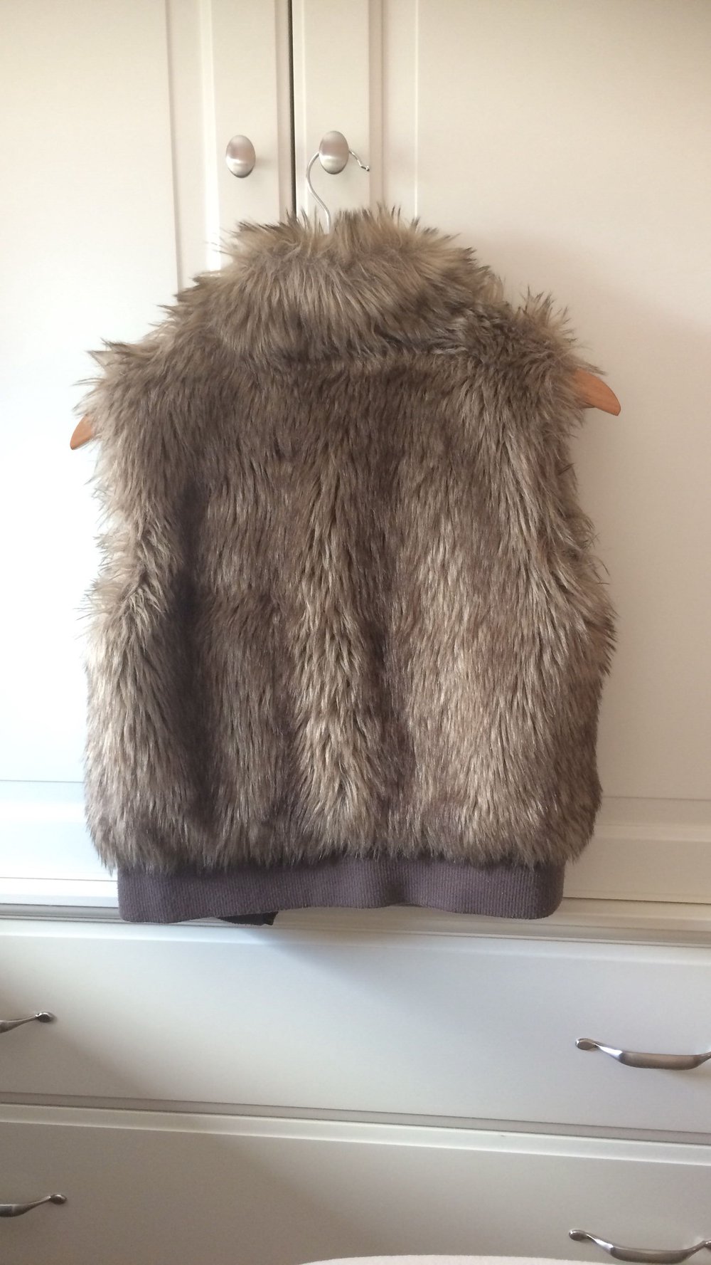 Fellweste braun von  H&M