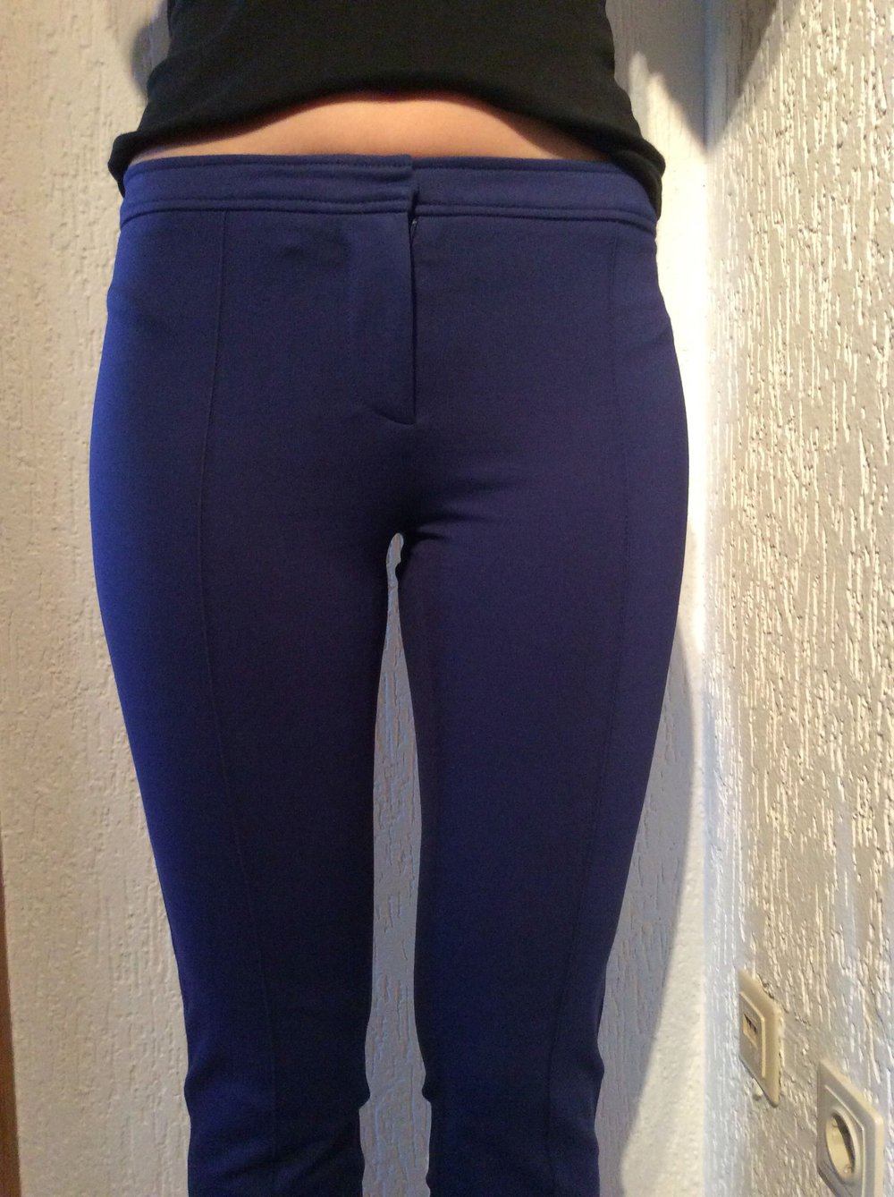 Tara Jarmon Pantalon / Pant Hose dunkelblau neuwertig Größe 36 Stoffhose gerader schnitt 