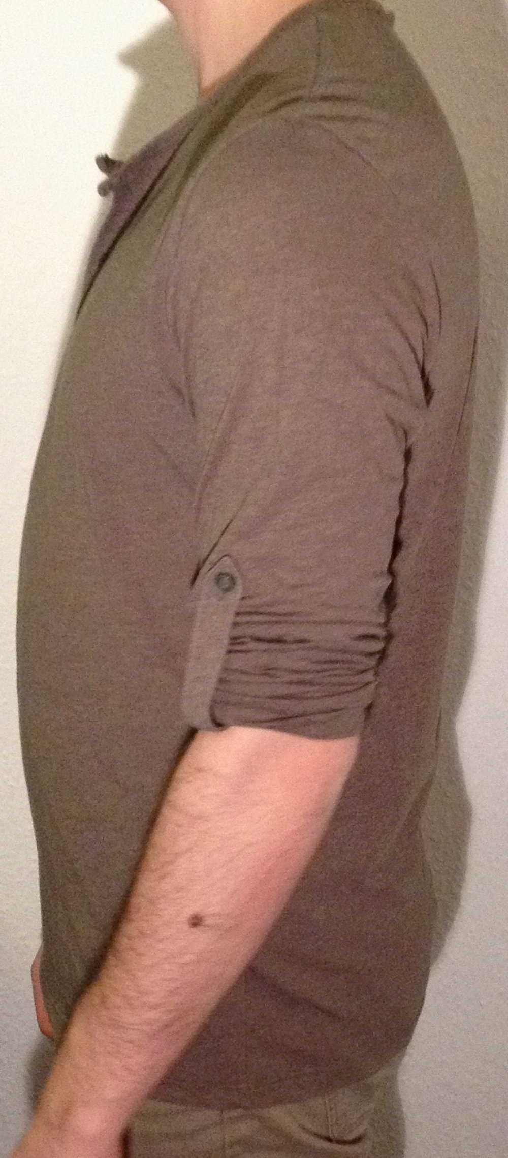 Basic Oberteil H&M Olive Khaki