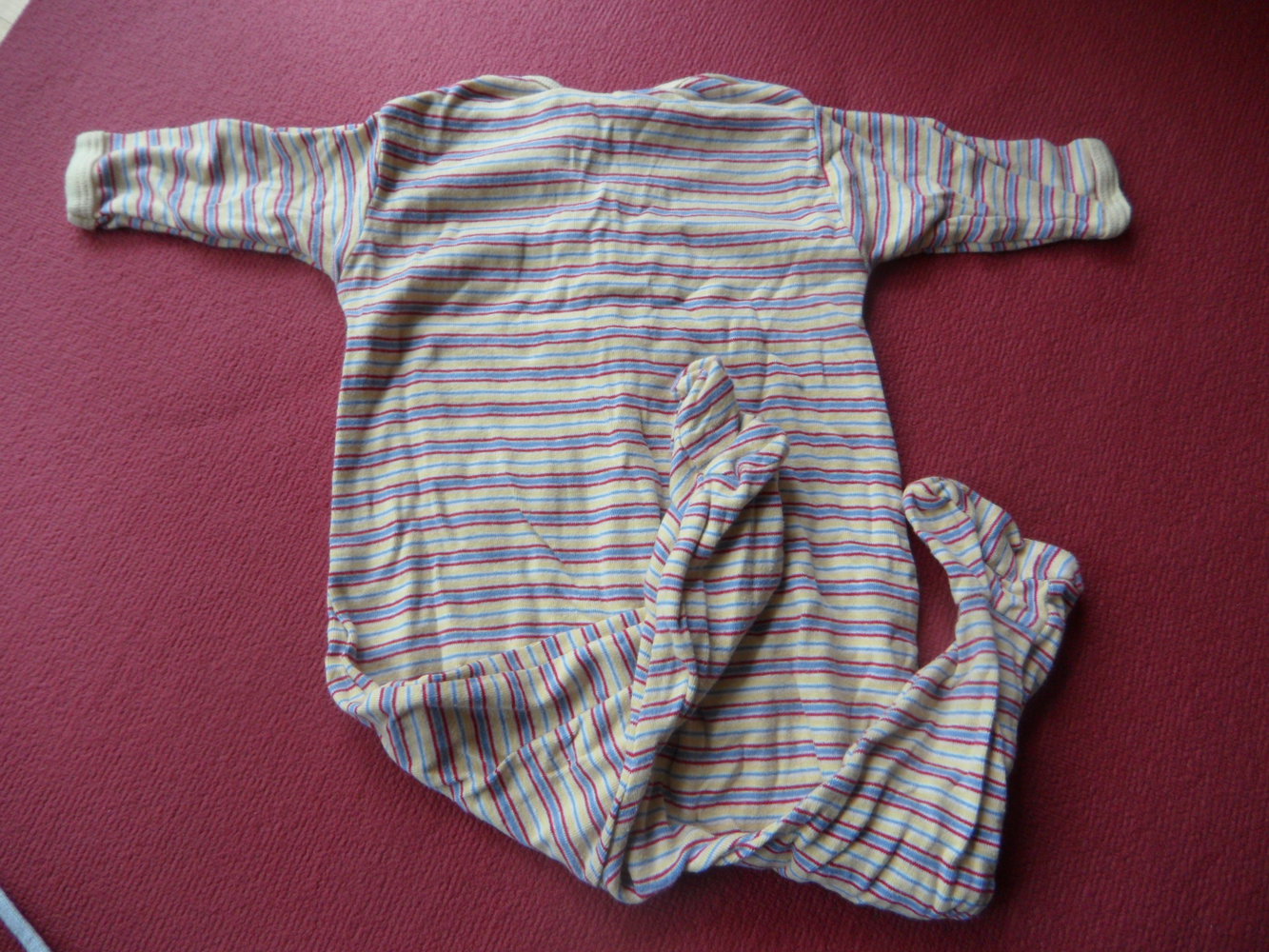 Öko Alana Gr. 62/68 Schalfanzug Einteiler Ringel