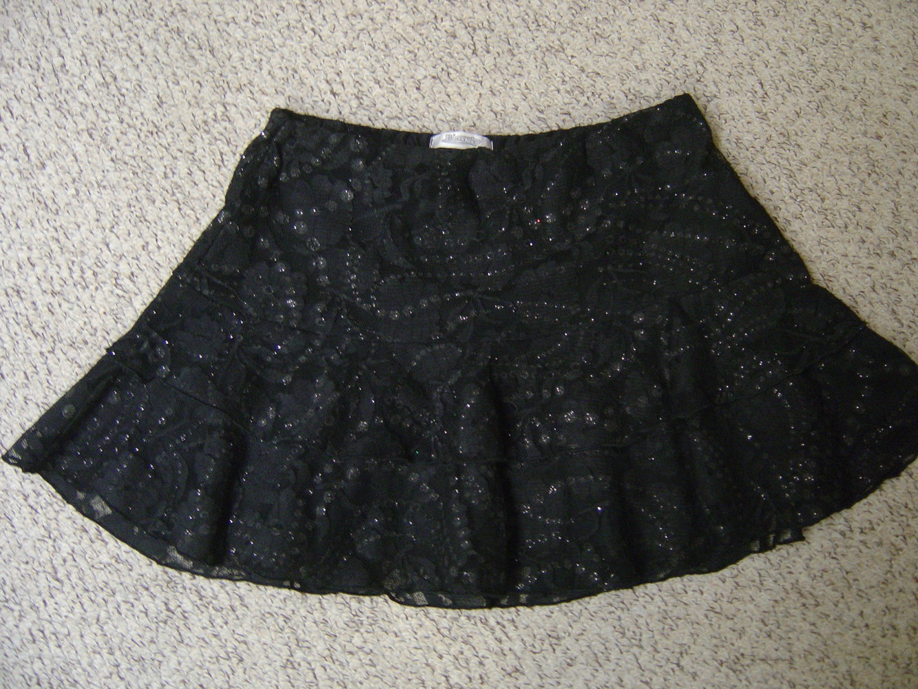 Rock aus Spitze mit Glitzer