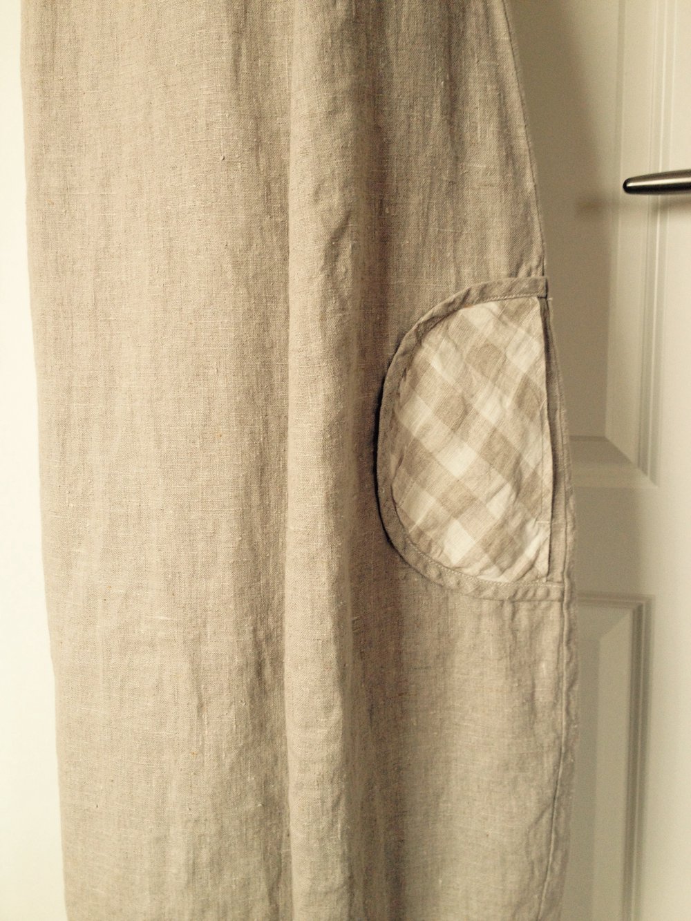 100% Leinen Maxirock Vintage Trendi