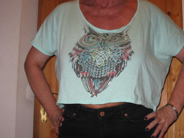 *** Print Crop Shirt ***