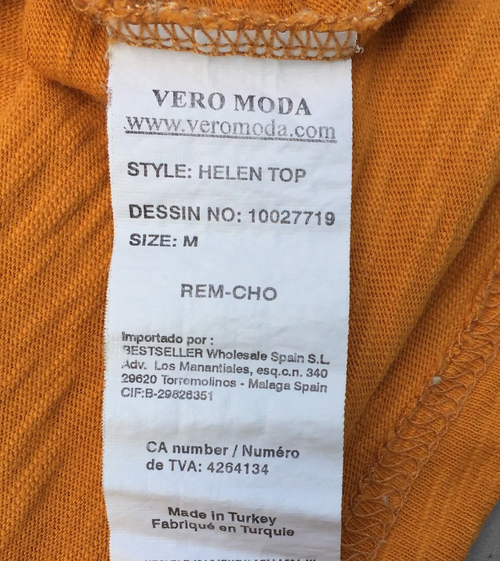 VERO MODA Oversize T-SHIRT •Helen Top• curry Gr. M