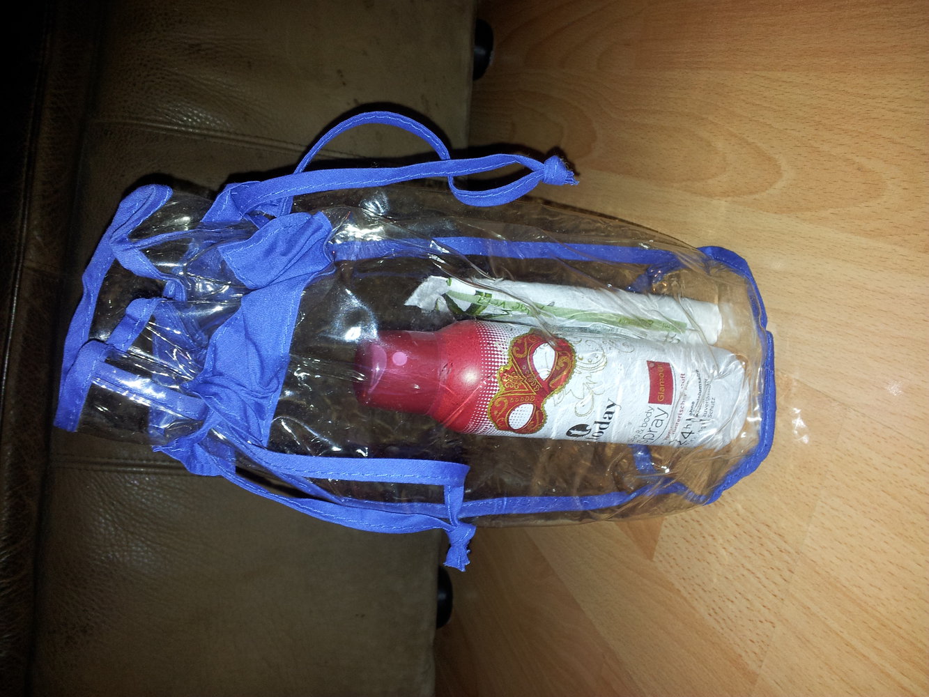 Durchsichtige Kosmetiktasche, Schminktasche, Make Up Tasche mit viel Platz