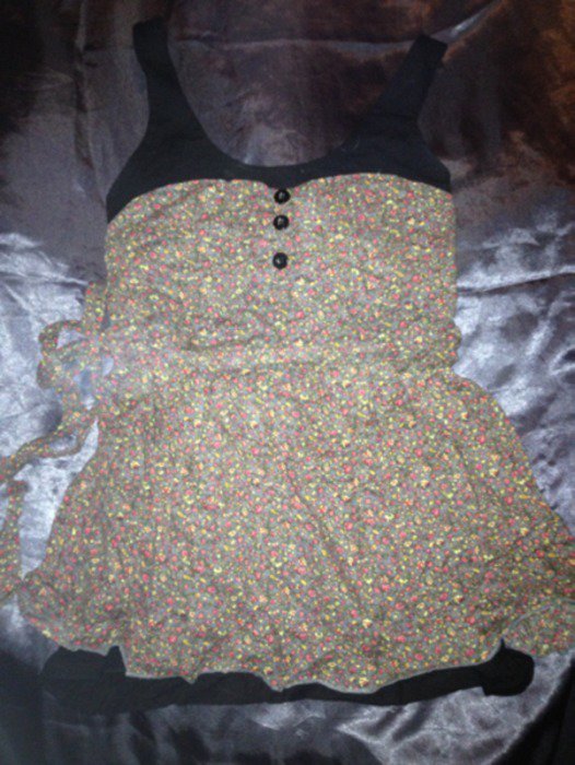 Top Blümchenmuster Blumen Größe S